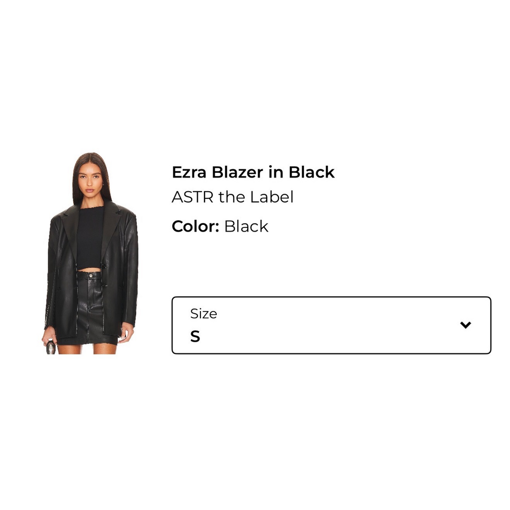 ASTR the Label Ezra Blazer in Black | REVOLVE - Picture 1 of 3